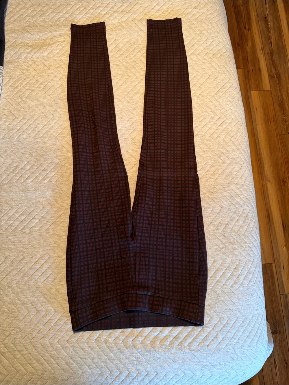 Style & Co. Burgundy & Black Skinny Pants
